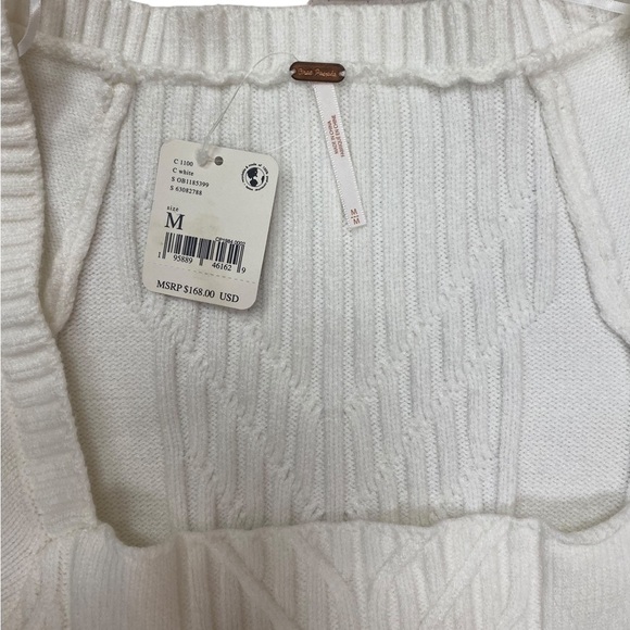 NWT Free People Emmaline Mini Dress in White Medium - Picture 10 of 10